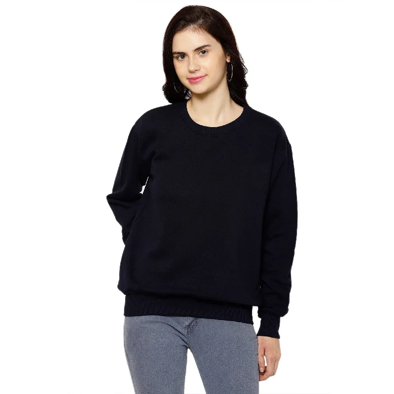 Vimal Jonney Fleece Round Neck Sweatshirt for Women Hoodie with Hem Ribbing Snug Secure Vimal Jonney Fleece Round Neck Sweatshirt for Women Hoodie with Hem Ribbing Snug Secure