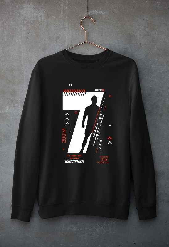 Cristiano Ronaldo CR7 Unisex Sweatshirt for Men/Women Hoodie with Pocket Utility Practical Cristiano Ronaldo CR7 Unisex Sweatshirt for Men/Women Hoodie with Pocket Utility Practical