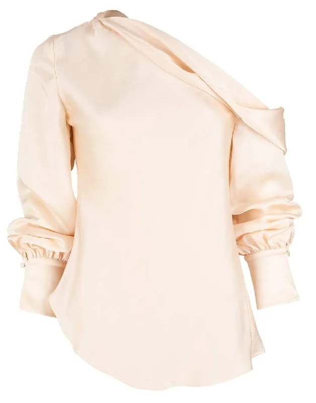 Alice Satin Blouse Floral Chiffon Blouse