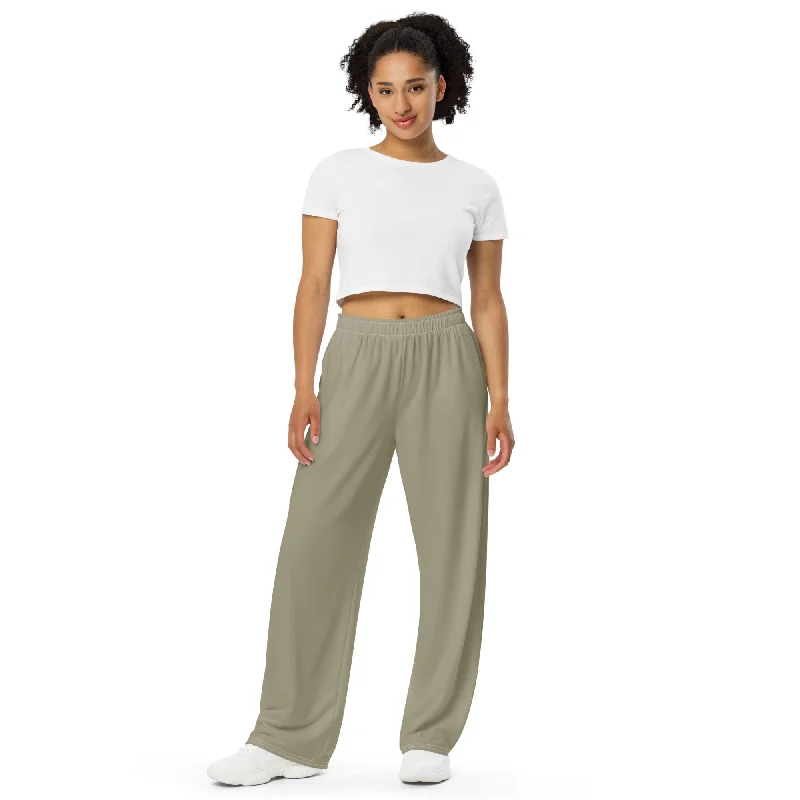 Life League Gear - Desert Tan - Unisex - Wide-Leg Pants Lightweight Linen Pants
