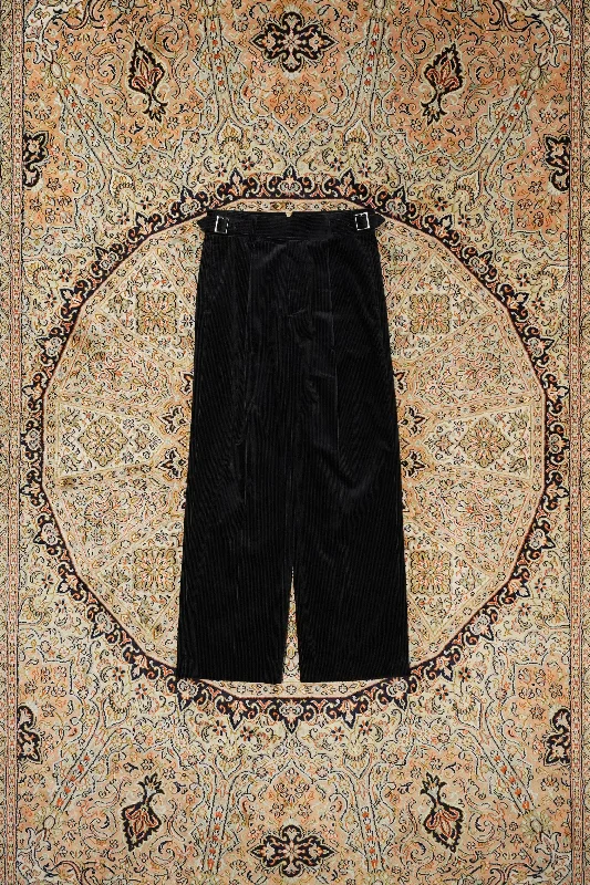 CORDUROY GURKHA PANTS (BLACK) Cozy Jogger Leggings