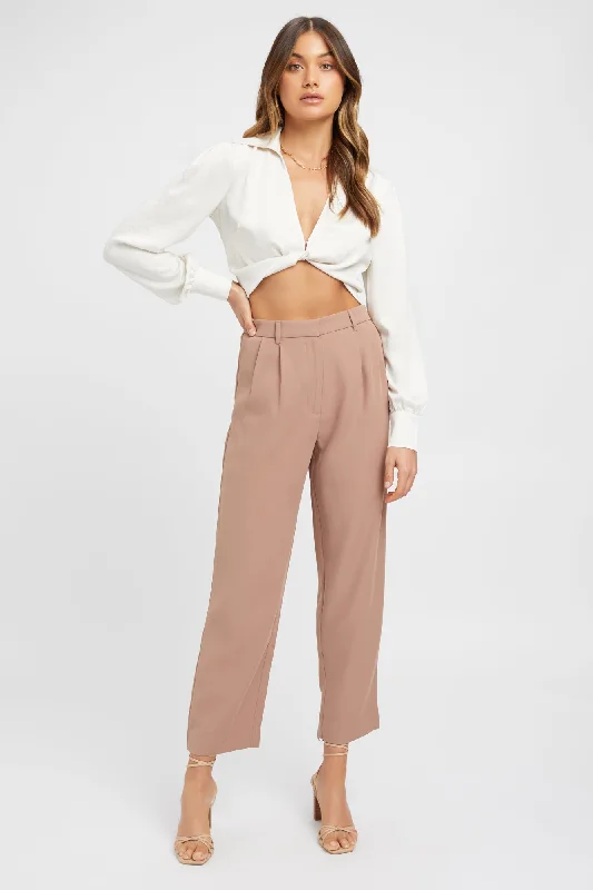 Serge Straight Pants Sleek Black Pants