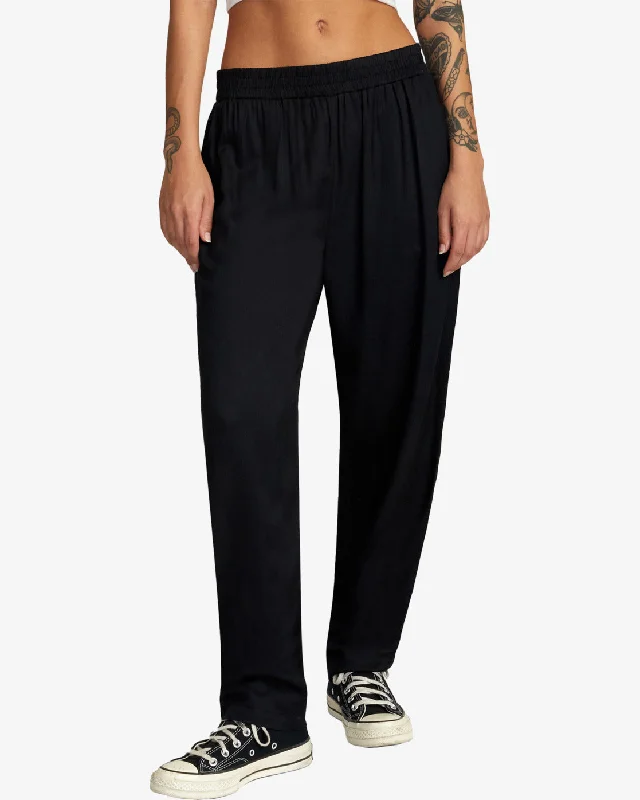 New Yume Beach Pants - Black Comfy Cargo Trousers