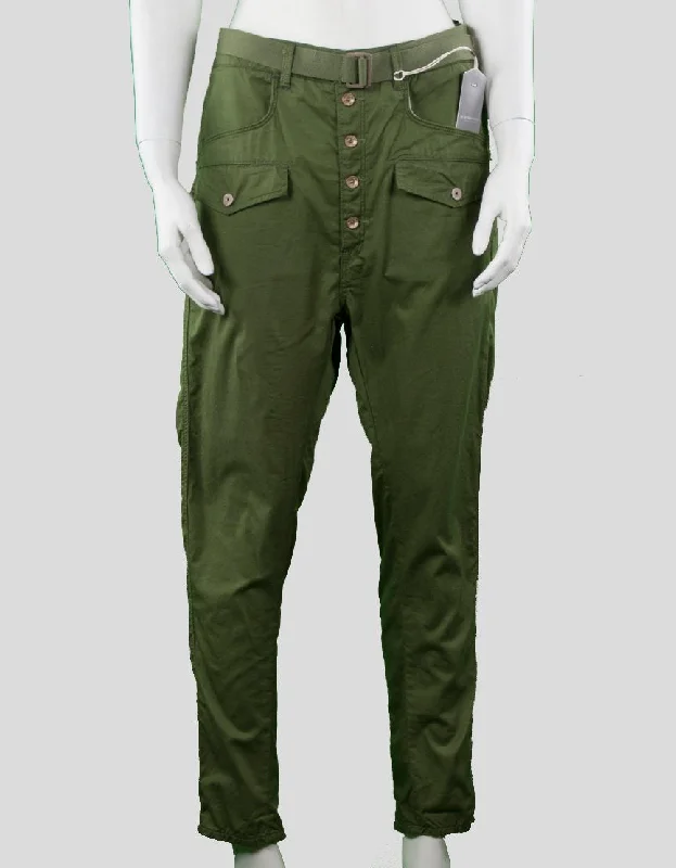 G Star Raw Lorin Loose Sage Green Pants Size 25 32 Elegant Palazzo Trousers