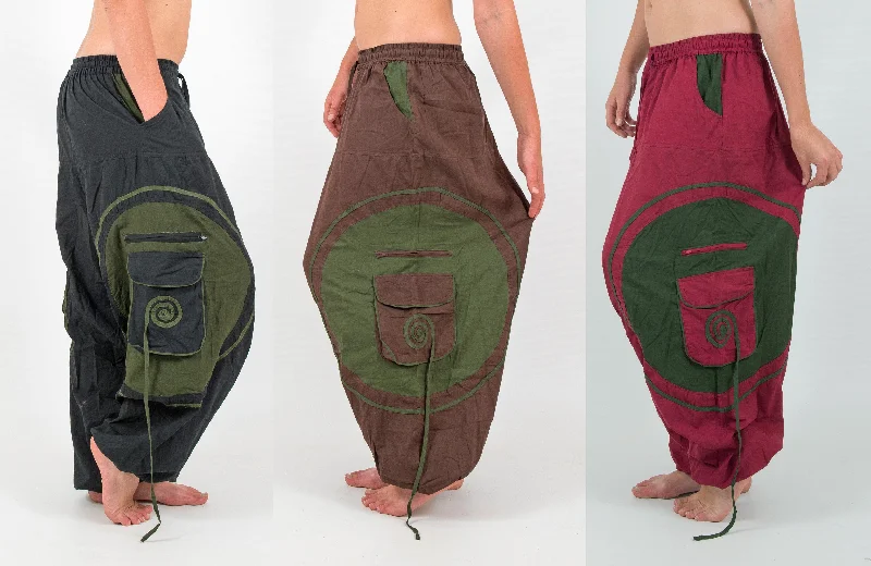 Unisex Spiral Harem Pants Casual Track Pants