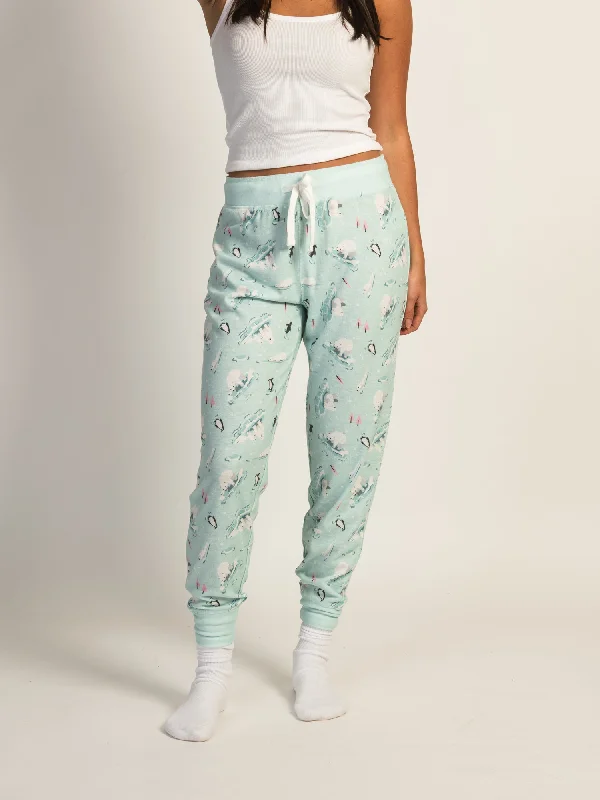 HARLOW AVA LOUNGE PANTS - BLUE Relaxed Lounge Trousers