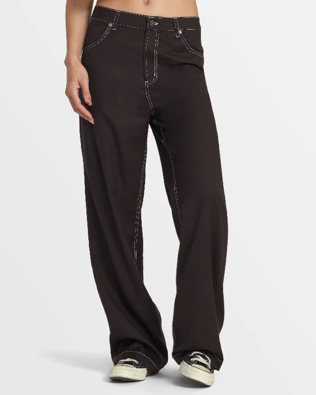 Coco Pants - Chocolate Torte Stylish Elastic Waist Pants