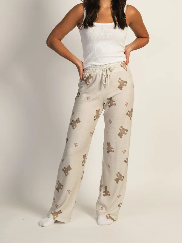 HARLOW HOLIDAY PRINT PANT - OFF WHITE Casual Skinny Fit Pants