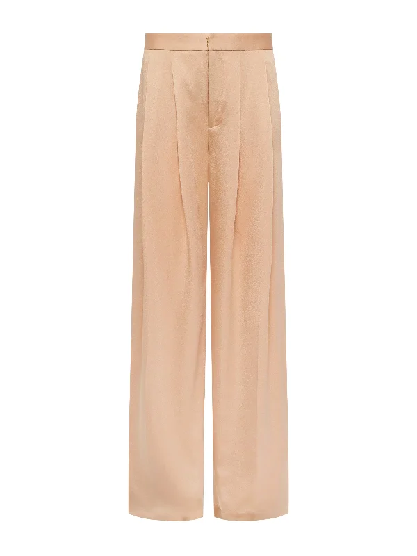 AUBRIE WIDE LEG PANT Fashionable Button-Up Pants