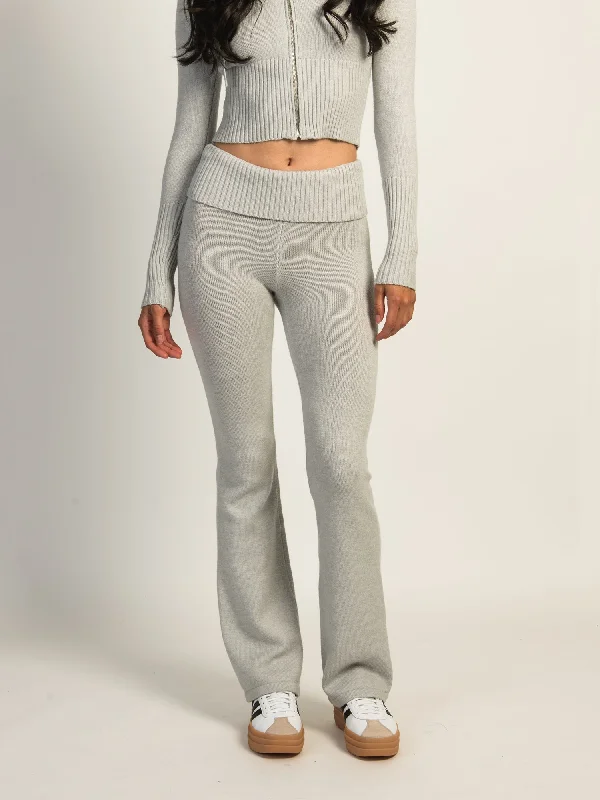 HARLOW BROOKE FLARE PANT - CLOUD Stylish Slim Trousers