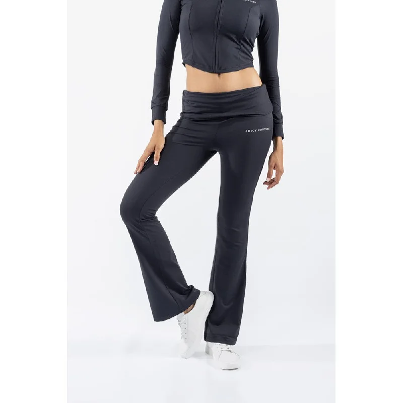 Juicy Couture Roll Down Flare Pant Trendy Wide-Leg Pants