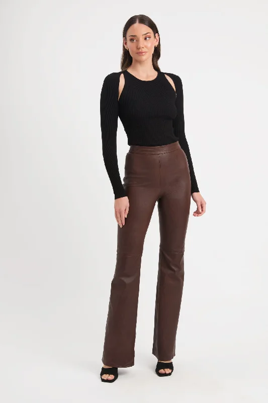 Iona Leather Pant Trendy Work Pants
