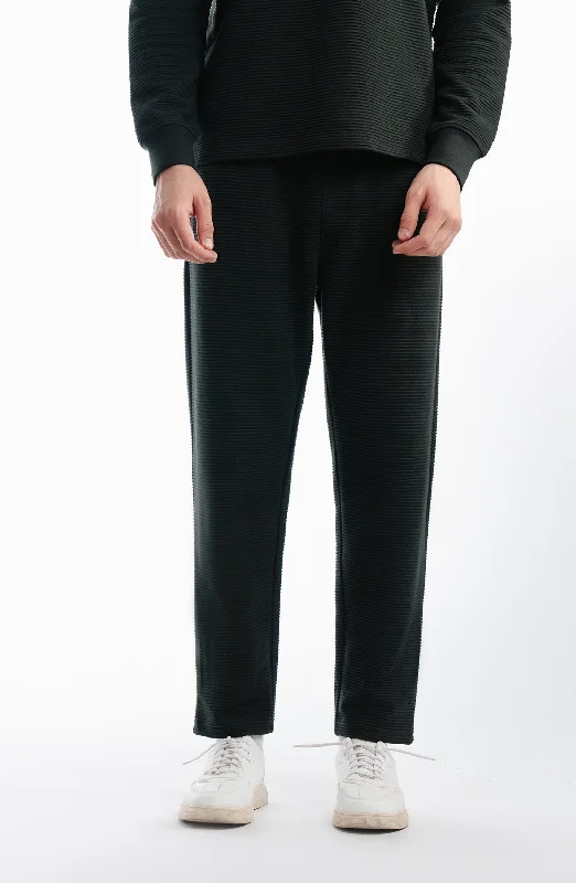 Ottoman Joggers Pants - Green Fashionable Work Pants