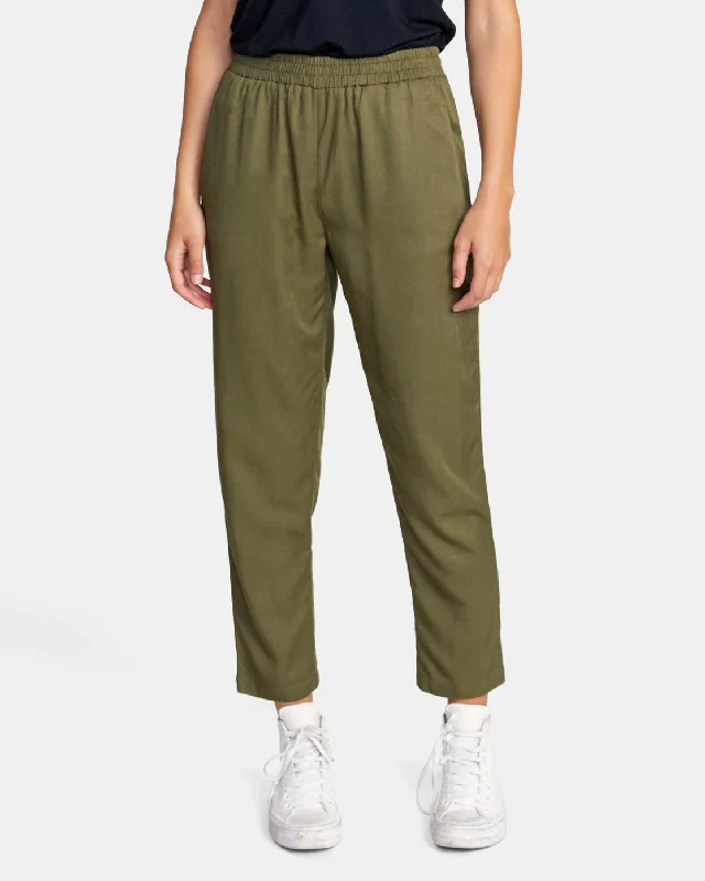 New Yume Beach Pants - Dark Olive Trendy Velvet Pants