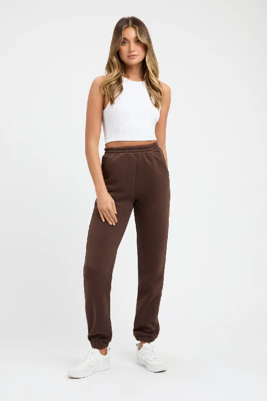 Brushed Eleni Track Pant Elegant Dress Pants