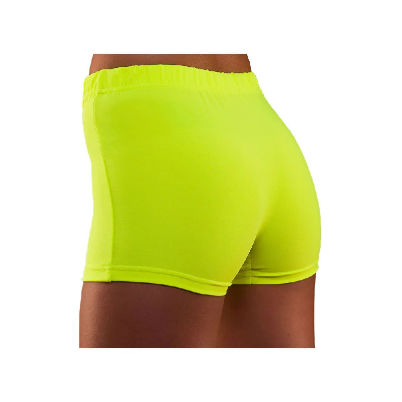 80's Neon Hot Pants - Yellow Lightweight Jogger Pants