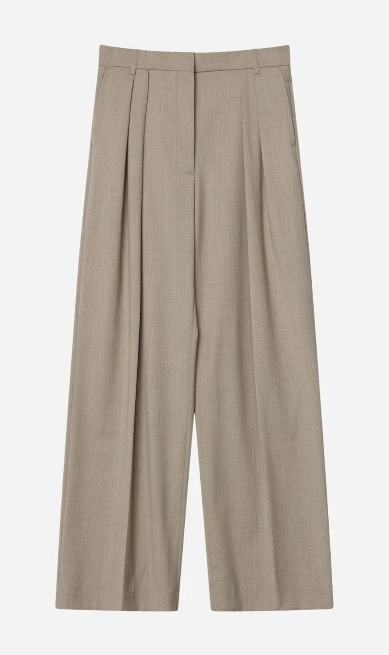 Enzo Pant - Oak Melange Slim-Fit Leggings