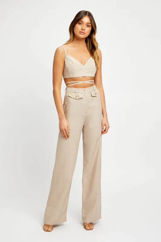 Fenton Wide Leg Pants Classic Straight Pants