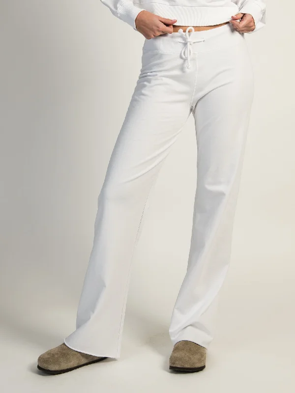 HARLOW SAVANNAH PANTS - WHITE Trendy Wide-Legged Trousers