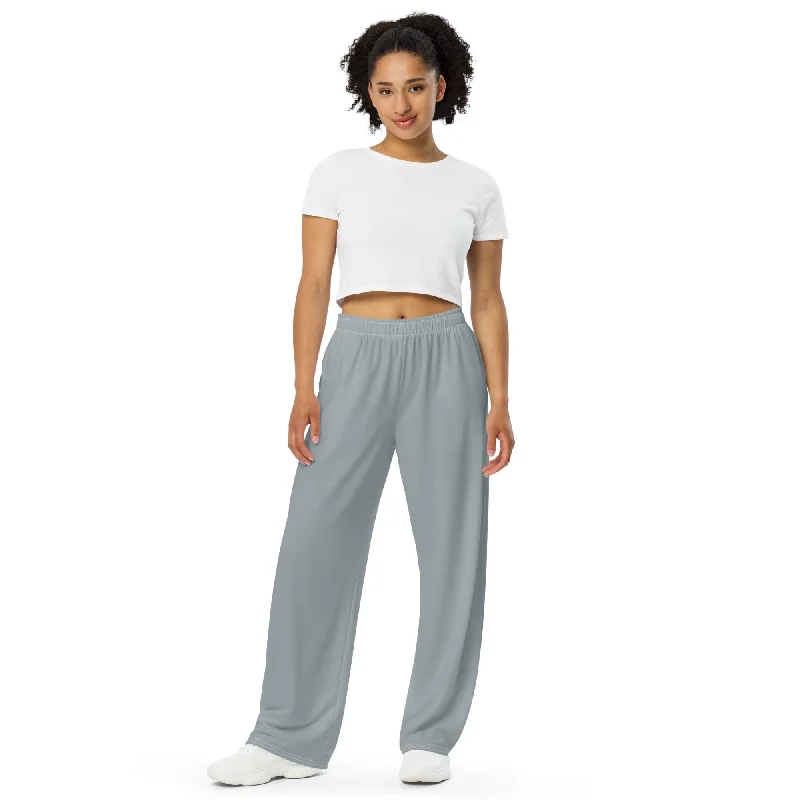 Life League Gear - Mako Grey - Unisex - Wide-Leg Pants Classic Straight-Leg Pants