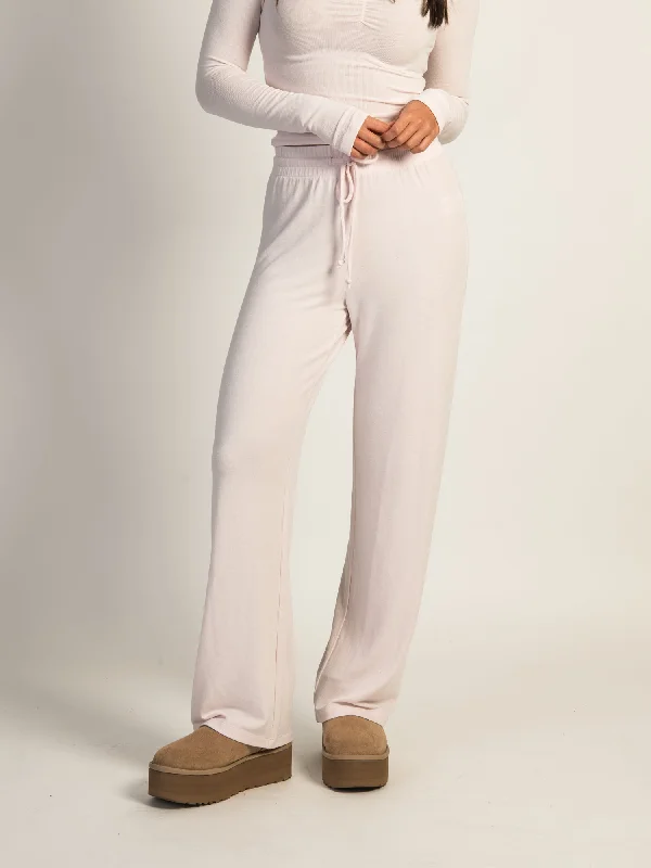 HARLOW MOLLY LOUNGE PANT - BABY PINK Casual Lounge Pants