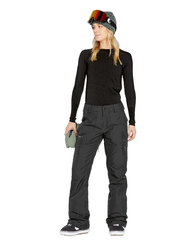 Volcom Women's Knox Insulated GORE-TEX Pant 2025 Sleek Black Pants