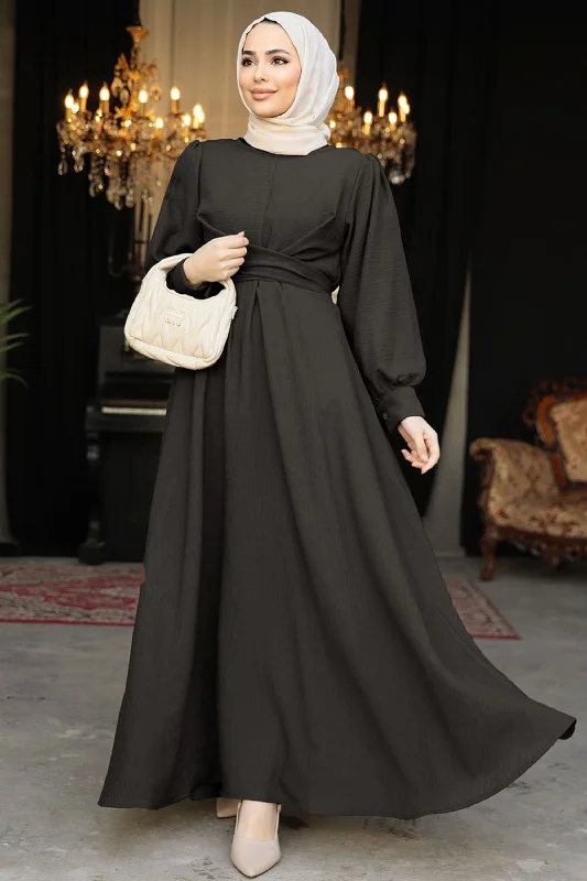 Criss Cross Linen Maxi Dress-CLEARANCE Trendy Maxi Dress with Bow