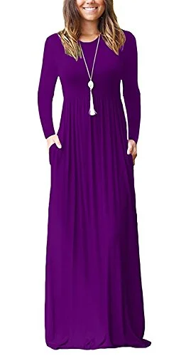 GRECERELLE Women Loose Long Sleeve Plain Maxi Dresses Casual Long Dresses with Pockets Classic V-Neck Maxi Dress GRECERELLE Women Loose Long Sleeve Plain Maxi Dresses Casual Long Dresses with Pockets Classic V-Neck Maxi Dress