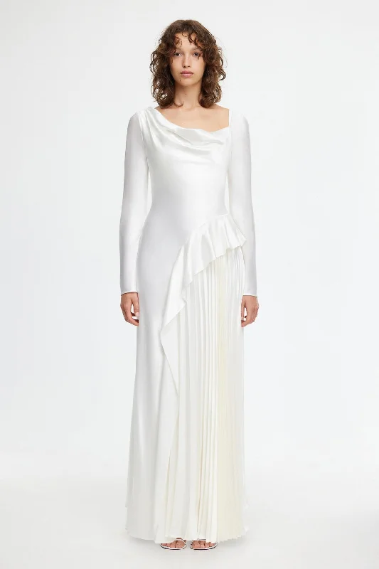 HARRISTON MAXI DRESS Fashionable Maxi Dress with Fringe