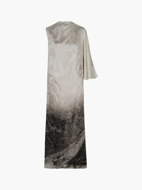 Gonzalez Silk Jacquard Maxi Dress | Paisajes Selva Comfortable Plunging Neckline Maxi Dress Gonzalez Silk Jacquard Maxi Dress | Paisajes Selva Comfortable Plunging Neckline Maxi Dress