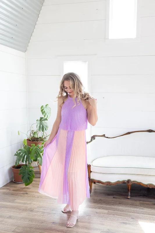 Kiss The Sky Pleated Maxi Dress Cozy Wrap Maxi Dress