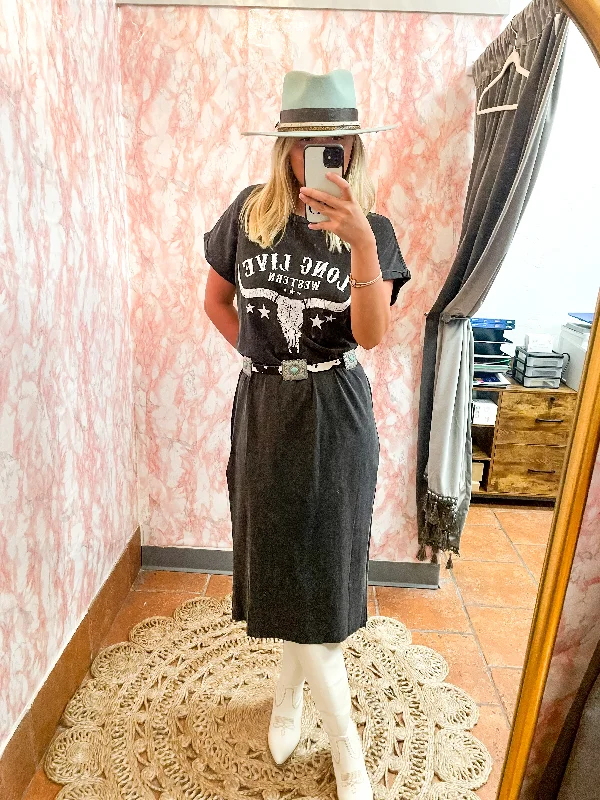 Long Live Western Maxi Dress Cozy Wrap Maxi Dress