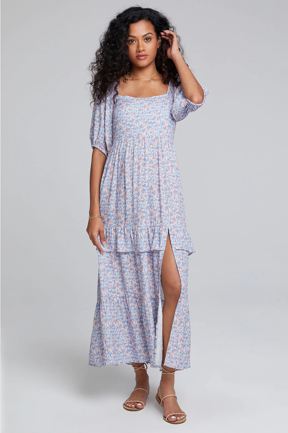 MARY MAXI DRESS Fashionable Maxi Dress with Fringe