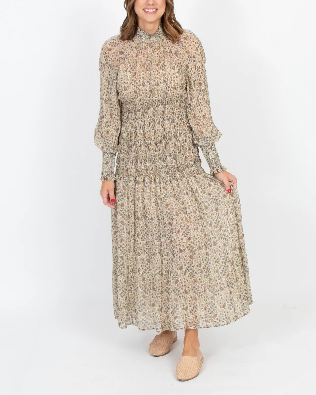 Mock Neck Floral Maxi Dress Elegant Maxi Dress with Lace