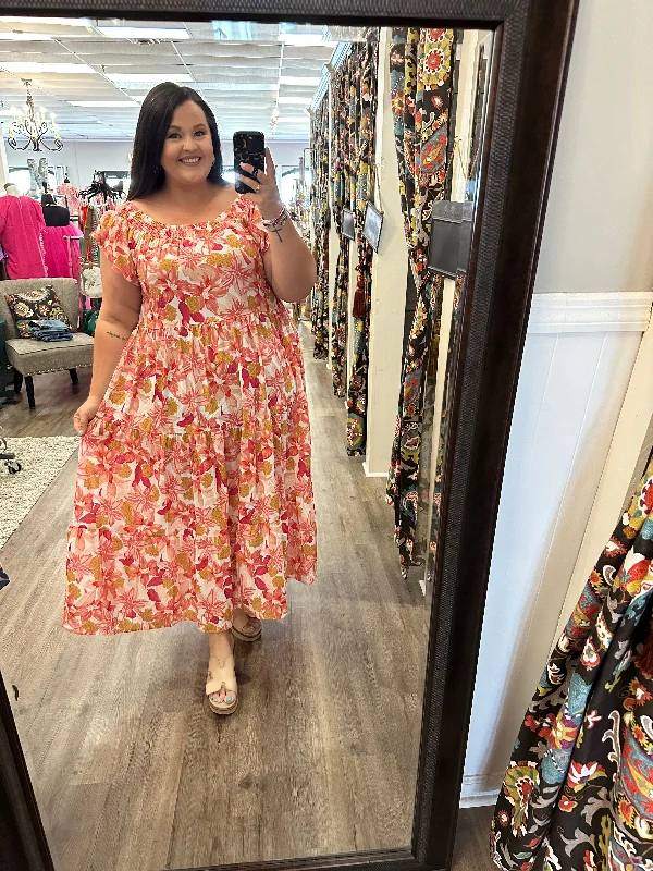 One True Love Curvy Maxi Dress Elegant Maxi Dress with Drapes