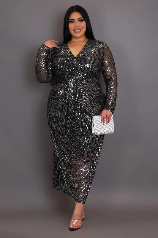 Prove It Maxi Dress - Black Trendy Off-Shoulder Ruffle Maxi Dress