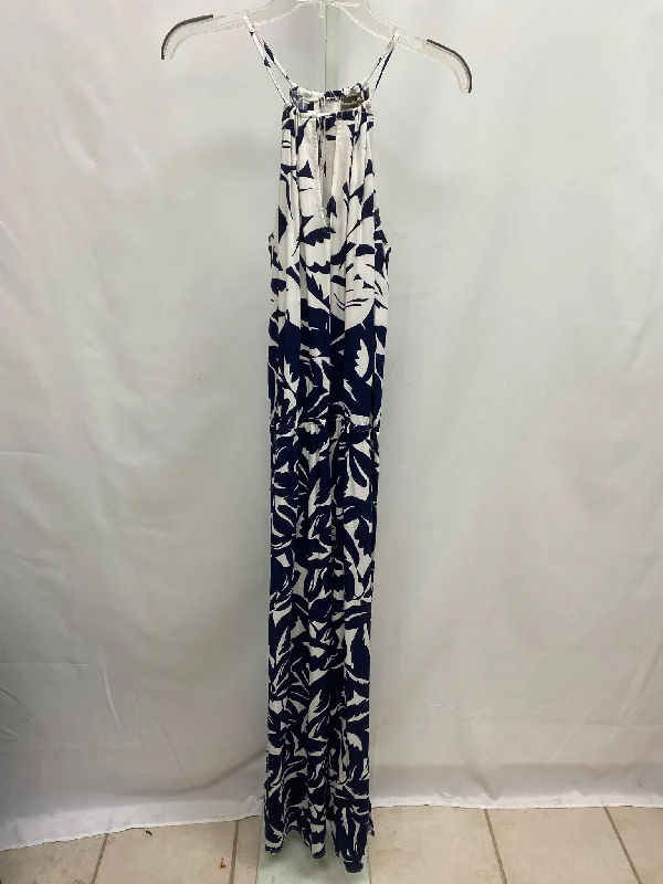 Size Small Tommy Bahama Navy/White Maxi Dress Comfortable Flowy Maxi Dress