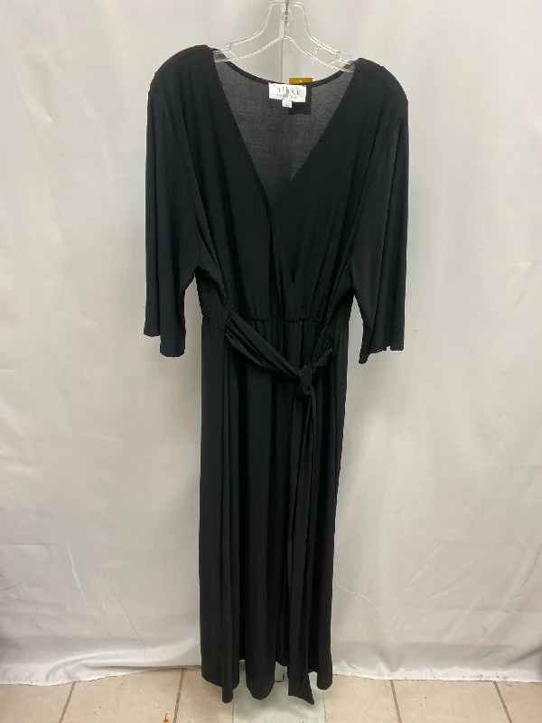 Size XL nikki poulos Black Maxi Dress Classic Tulle Maxi Dress