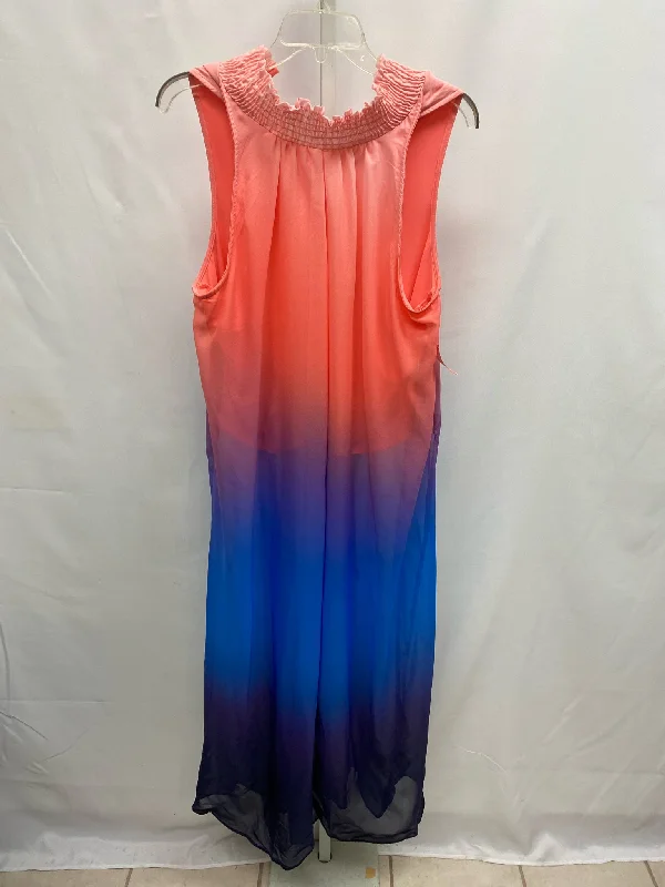 Size XL Venus Pink/Purple Maxi Dress Trendy Printed Maxi Dress