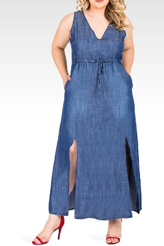 Standards & Practices - Amber Maxi Dress Stylish Button-Up Maxi Dress