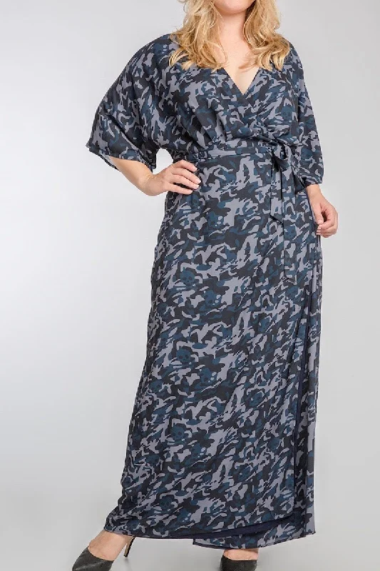 Standards & Practices Olivia Maxi Dress - Camo Chic Summer Floral Maxi Dress