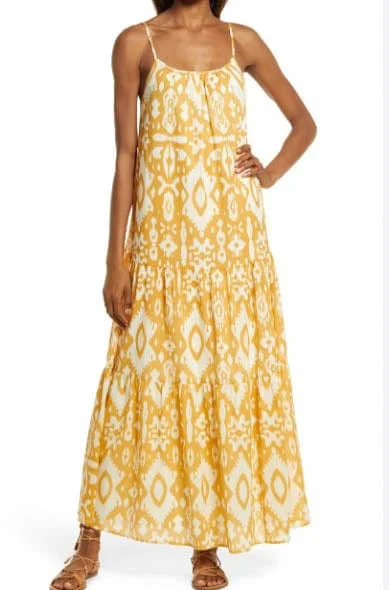 "Turtle Island" Maxi Dress Stylish Button-Up Maxi Dress