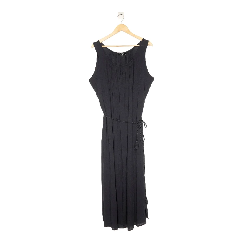 Women's Plus Tropical Solid Crinkle Maxi Dress with Rope Belt Elegant Floral Maxi Dress Women's Plus Tropical Solid Crinkle Maxi Dress with Rope Belt Elegant Floral Maxi Dress