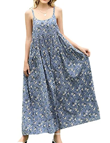 YESNO Women Casual Loose Bohemian Floral Print Dresses Spaghetti Strap Long Summer Beach Swing Maxi Dress XS-5X E75UK Trendy Maxi Dress with Bow YESNO Women Casual Loose Bohemian Floral Print Dresses Spaghetti Strap Long Summer Beach Swing Maxi Dress XS-5X E75UK Trendy Maxi Dress with Bow