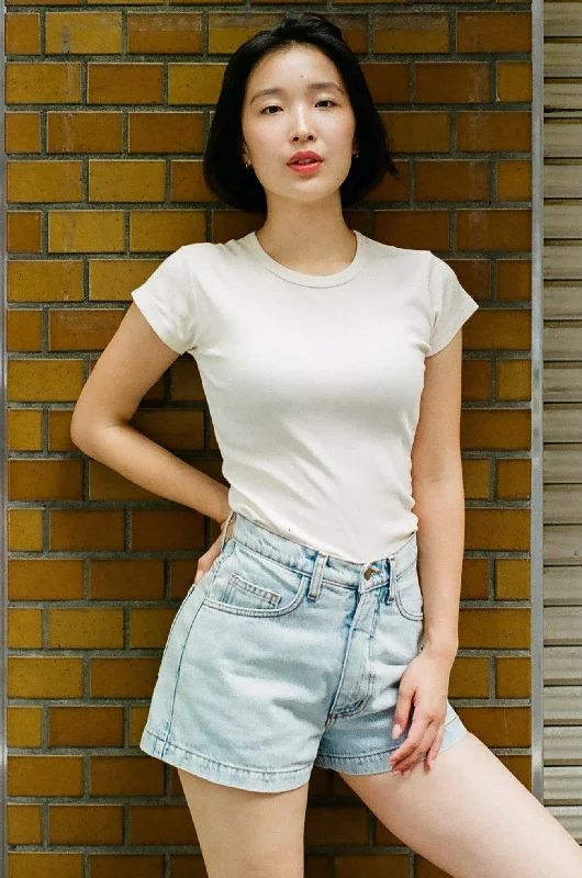 43021GD - Garment Dye Cap Sleeve Baby Rib T-Shirt Lace Blend Ribbed Blend Corduroy Blend 43021GD - Garment Dye Cap Sleeve Baby Rib T-Shirt Lace Blend Ribbed Blend Corduroy Blend