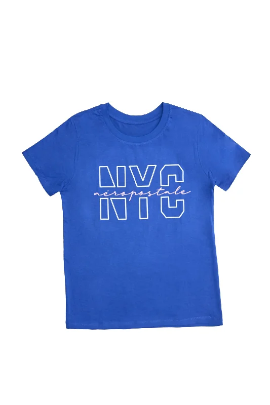 Aéropostale New York City Graphic Relaxed Tee Graphic Embroidered Appliqued