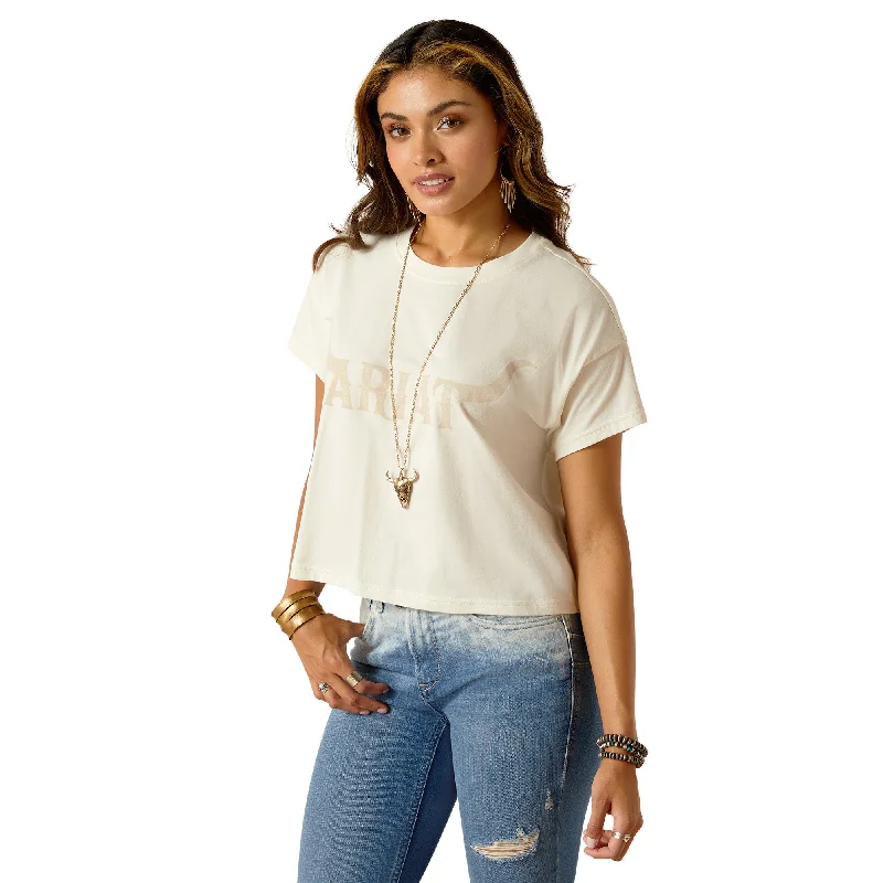 Wild Hat T-Shirt Solid Print Embellished