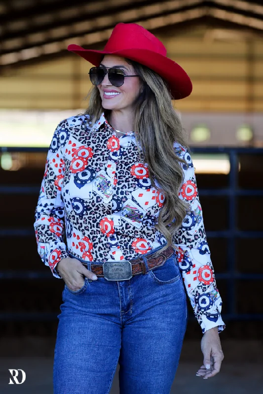 BET ON ME PERFORMANCE RODEO SHIRT Anti-Pilling Machine Wash Handmade