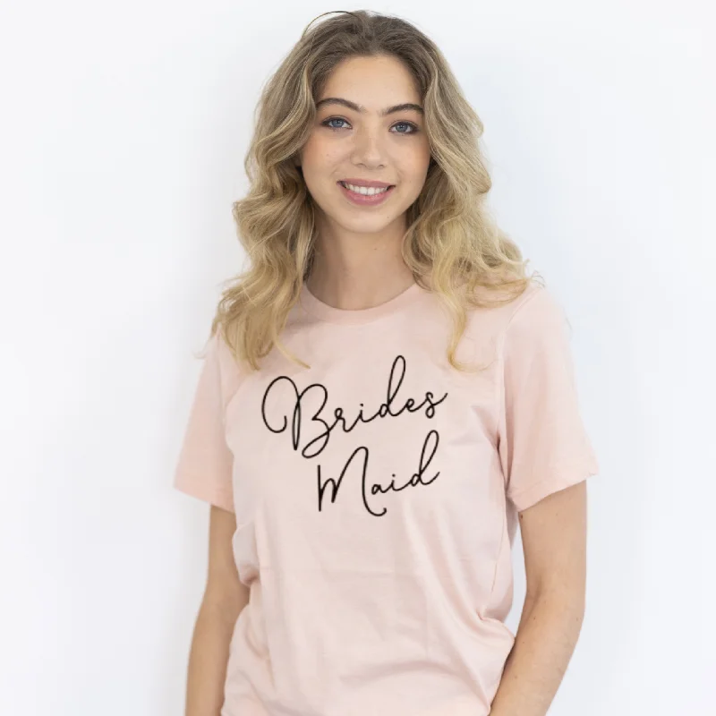 Wedding Blush T-Shirt - Semi Fitted Wool Fabric Cashmere Fabric Tweed Fabric