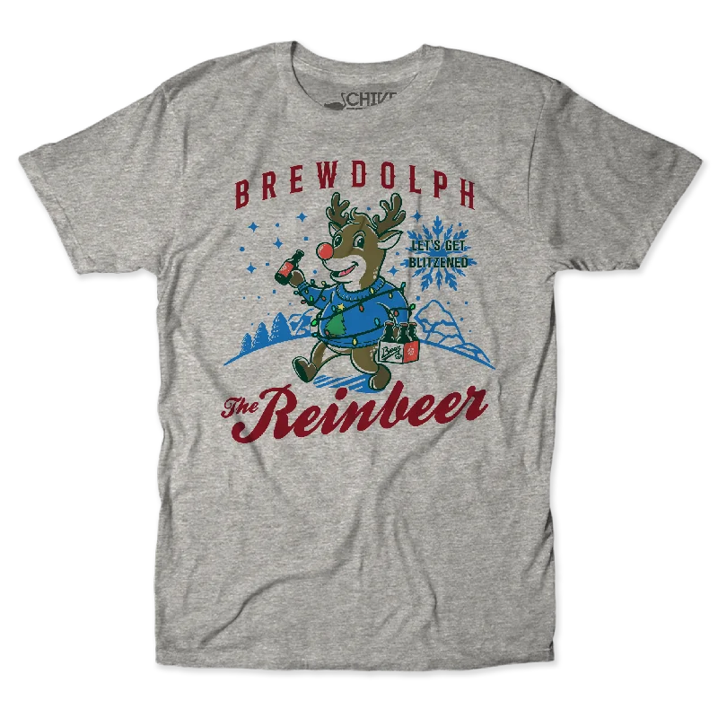 Brewdolph Unisex Tee Notch Collar Peter Pan Collar Cowl Neck